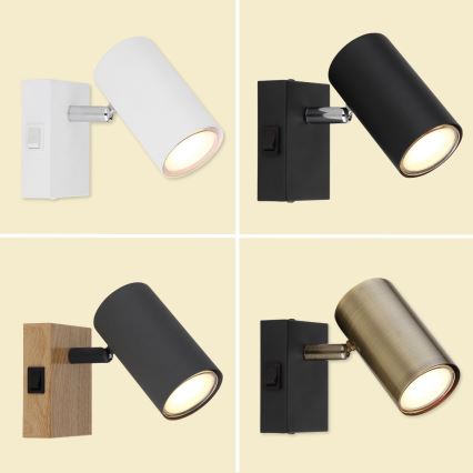 Globo - Настінний точковий світильник 1xGU10/25W/230V золотий