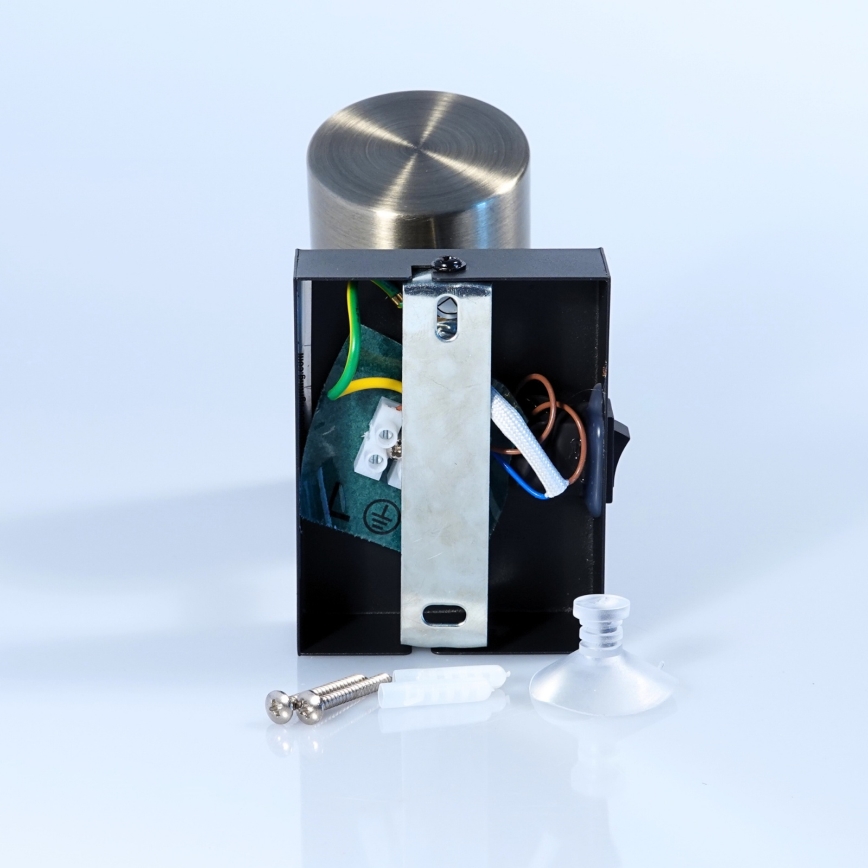 Globo - Настінний точковий світильник 1xGU10/25W/230V чорний/латунь