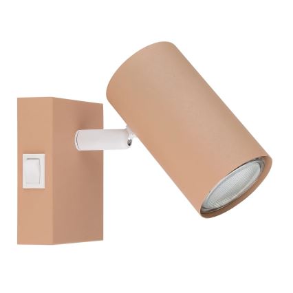 Globo - Настінний точковий світильник 1xGU10/25W/230V помаранчевий