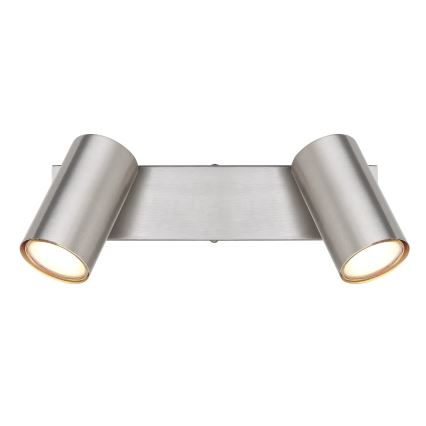 Globo - Точечный светильник 2xGU10/25W/230V матовый хром