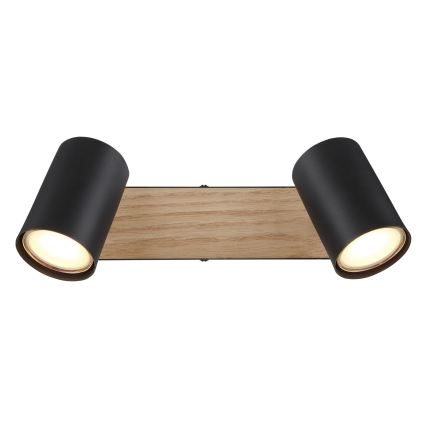 Globo - Точечный светильник 2xGU10/35W/230V черная/коричневая