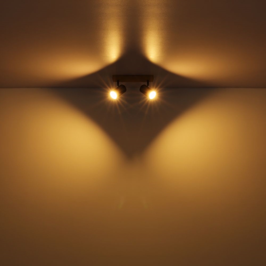 Globo - Точечный светильник 2xGU10/35W/230V серый/коричневый