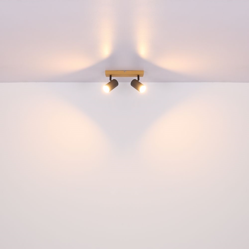 Globo - Точечный светильник 2xGU10/35W/230V серый/коричневый