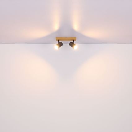 Globo - Точковий світильник 2xGU10/35W/230V сірий/коричневий