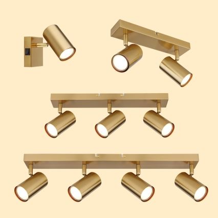 Globo - Точечный светильник 2xGU10/35W/230V золотистый