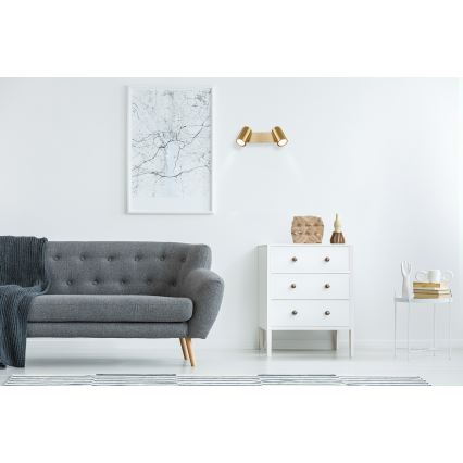 Globo - Точковий світильник 2xGU10/35W/230V золотий