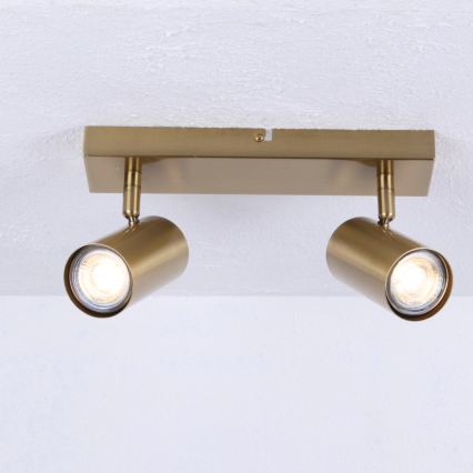 Globo - Точковий світильник 2xGU10/35W/230V золотий