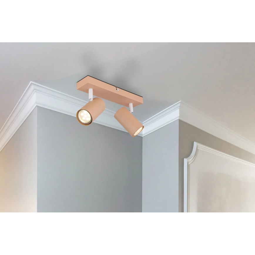 Globo - Точечный светильник 2xGU10/25W/230V оранжевый