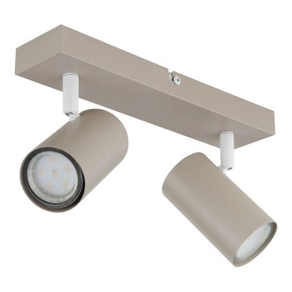 Globo - Точечный светильник 2xGU10/35W/230V бежевый