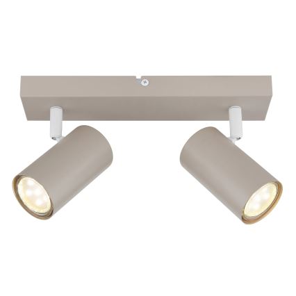 Globo - Точечный светильник 2xGU10/35W/230V бежевый
