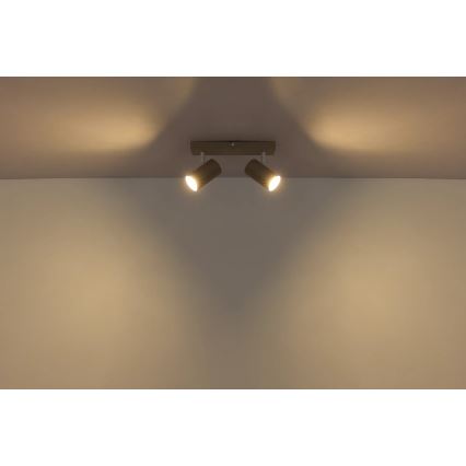 Globo - Точковий світильник 2xGU10/35W/230V бежевий
