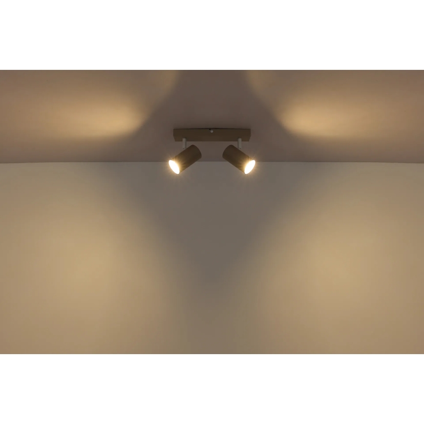 Globo - Точковий світильник 2xGU10/35W/230V бежевий