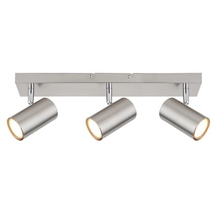 Globo - Точечный светильник 3xGU10/25W/230V матовый хром