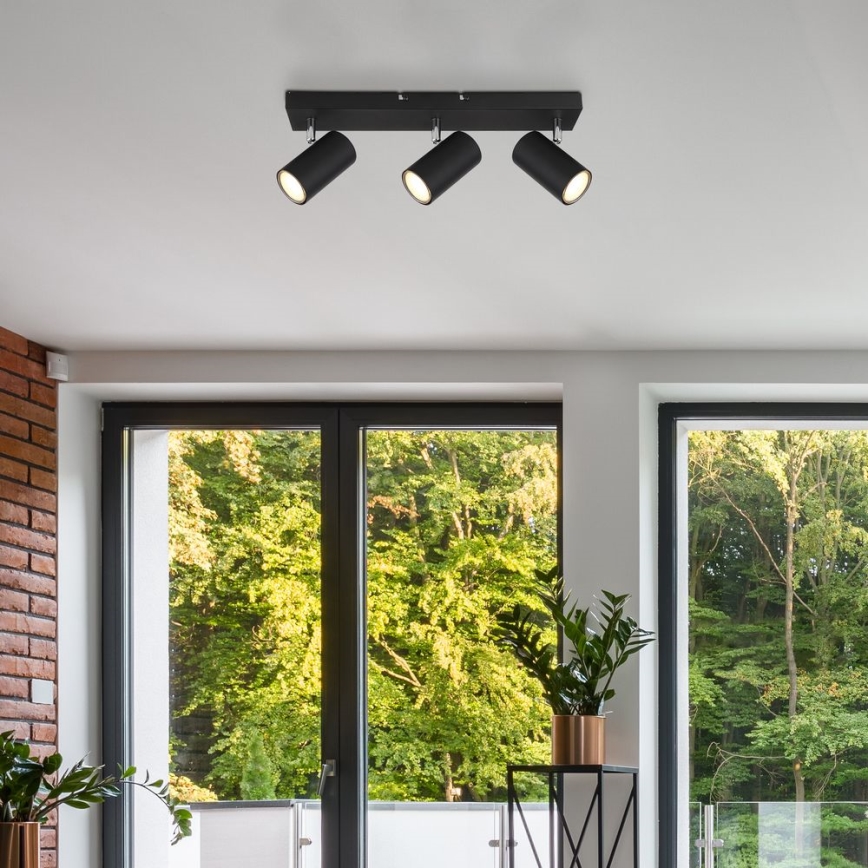 Globo - Точечный светильник 3xGU10/35W/230V черный