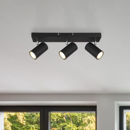 Globo - Точечный светильник 3xGU10/35W/230V черный