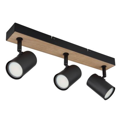 Globo - Точечный светильник 3xGU10/35W/230V черная/коричневая