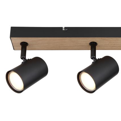 Globo - Точковий світильник 3xGU10/35W/230V чорний/коричневий