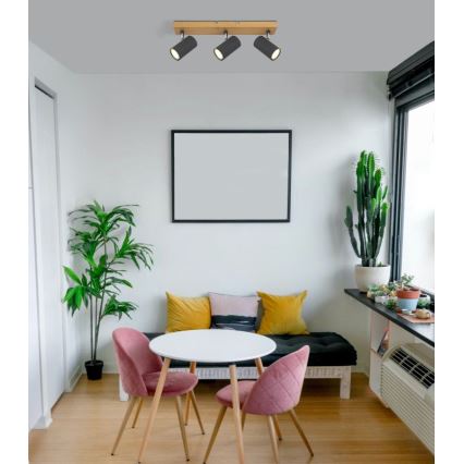 Globo - Точечный светильник 3xGU10/35W/230V серый/коричневый