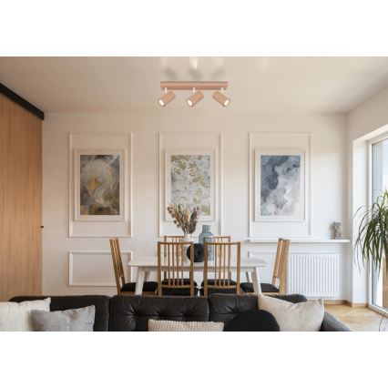 Globo - Точковий світильник 3xGU10/25W/230V помаранчевий