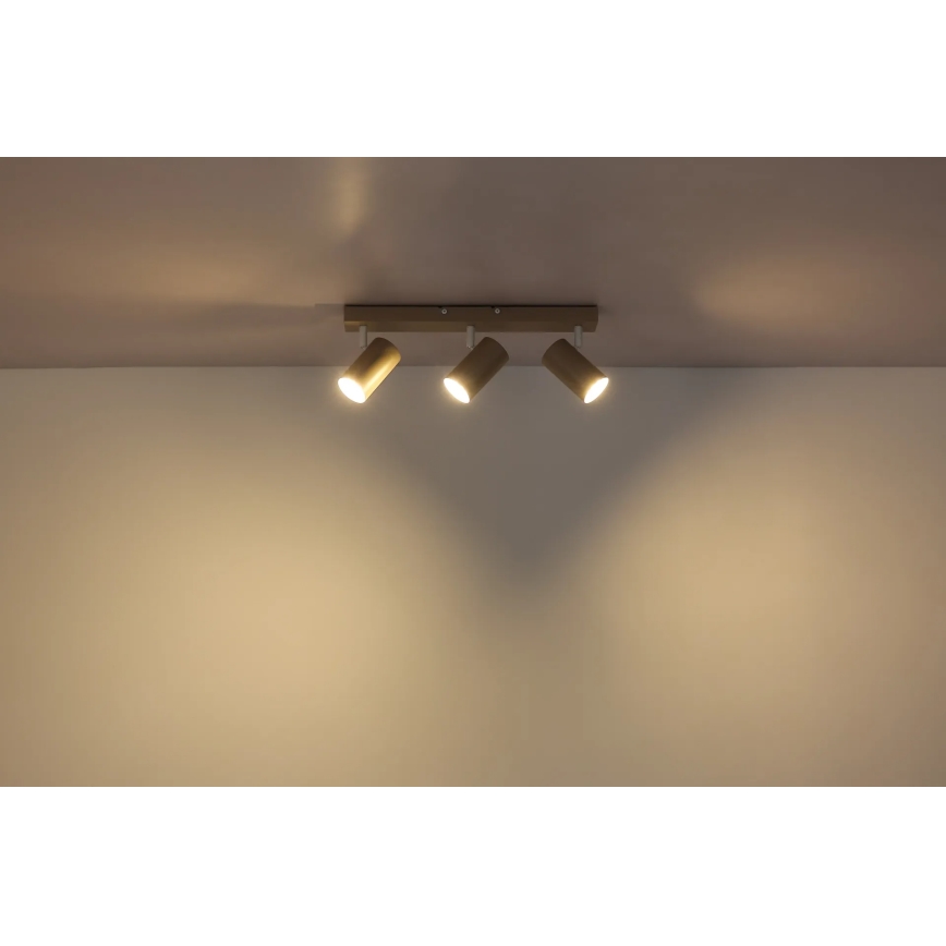 Глобо - Точковий світильник 3xGU10/35W/230V бежевий