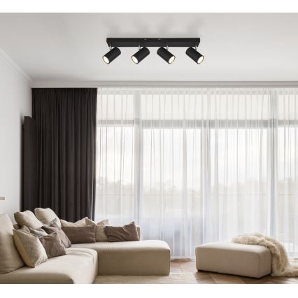 Globo - Точечный светильник 4xGU10/35W/230V черный