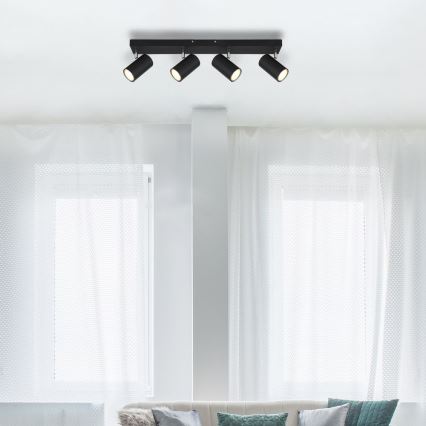 Globo - Точечный светильник 4xGU10/35W/230V черный