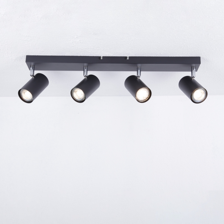 Globo - Точечный светильник 4xGU10/35W/230V черный