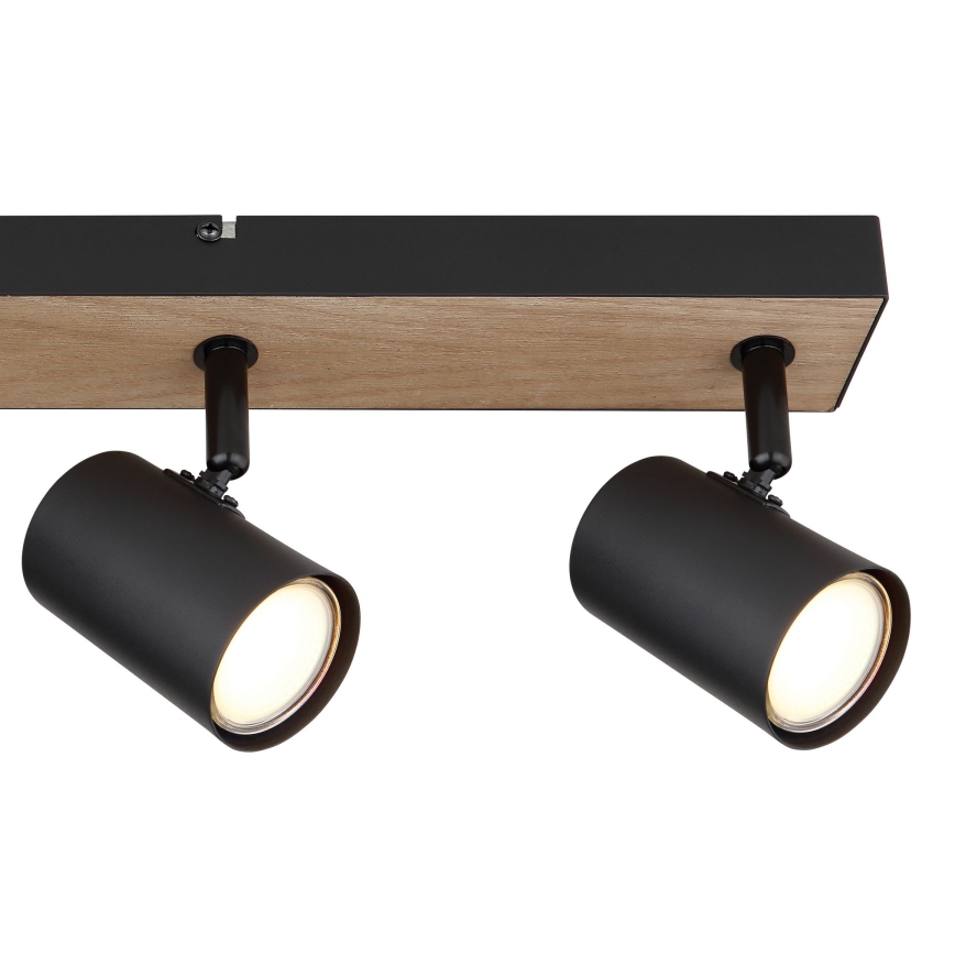 Globo - Точечный светильник 4xGU10/35W/230V черная/коричневая