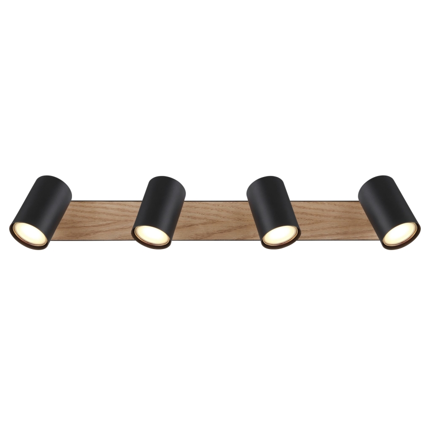 Globo - Точковий світильник 4xGU10/35W/230V чорний/коричневий