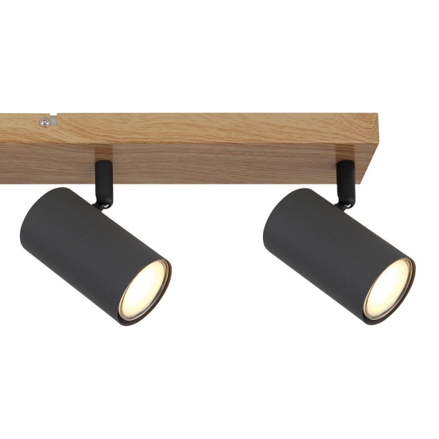 Globo - Точечный светильник 4xGU10/35W/230V серый/коричневый