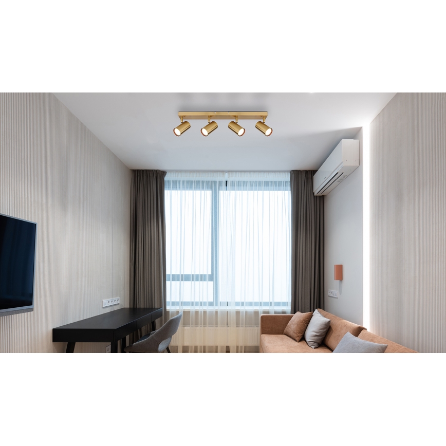 Globo - Точковий світильник 4xGU10/35W/230V золотий