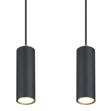 Globo - Люстра на тросі 4xGU10/35W/230V чорна