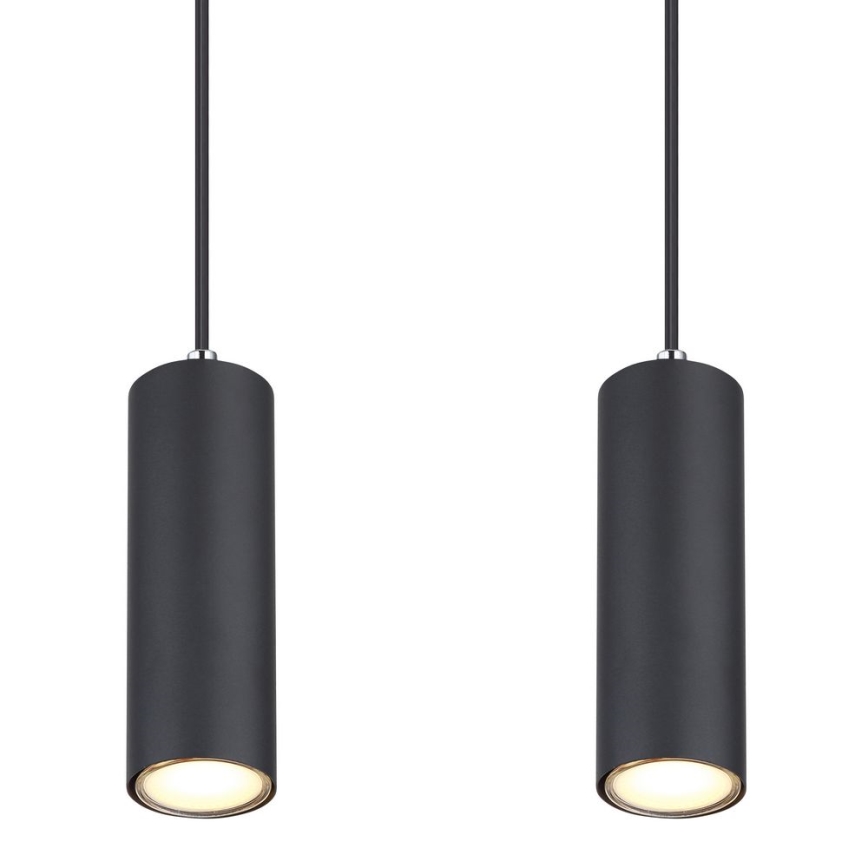 Globo - Люстра на тросі 4xGU10/35W/230V чорна