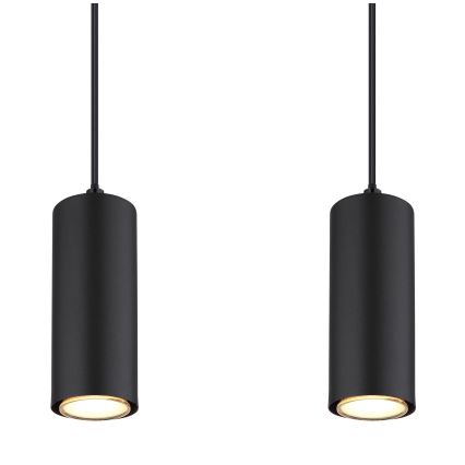 Globo - Підвісна люстра 4xGU10/35W/230V чорний/коричневий