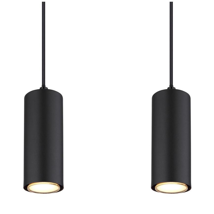 Globo - Підвісна люстра 4xGU10/35W/230V чорний/коричневий