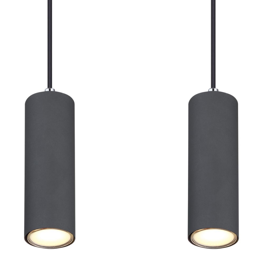 Globo - Подвесная люстра 4xGU10/35W/230V серая/коричневая