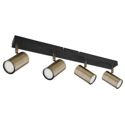 Globo - Точковий світильник 4xGU10/35W/230V чорний/латунь