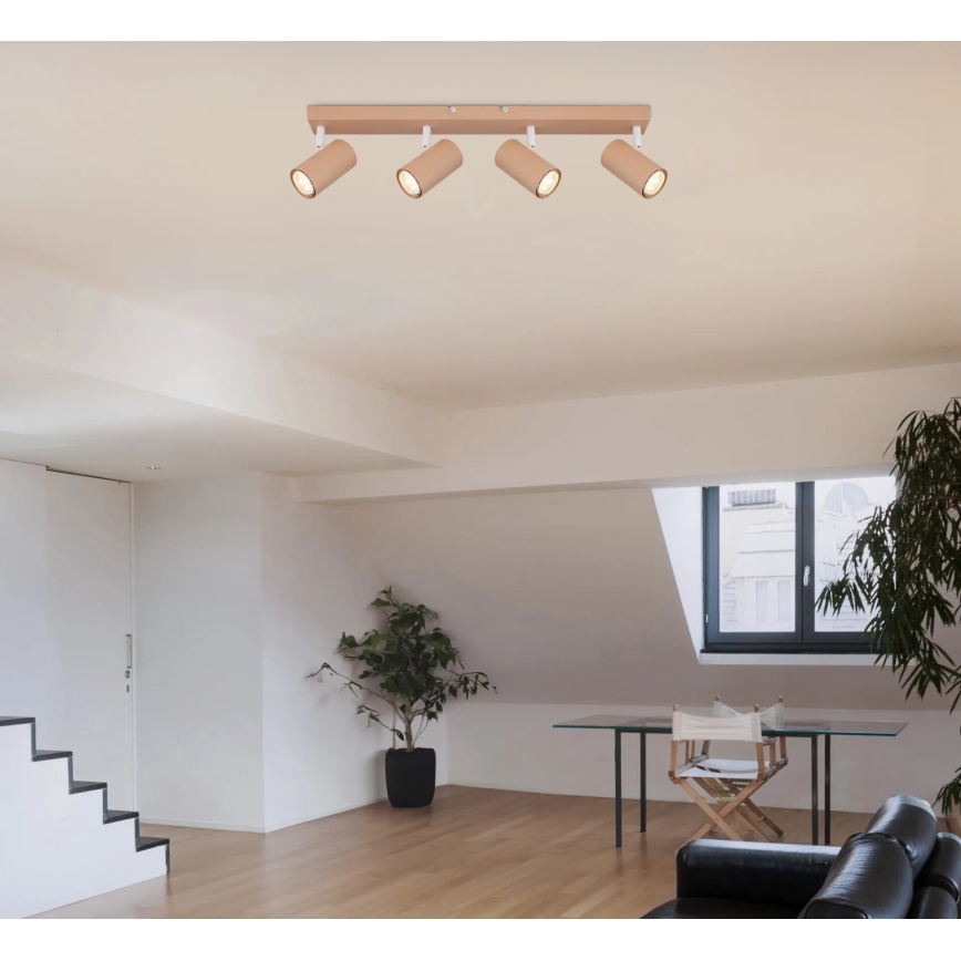 Globo - Точечный светильник 4xGU10/35W/230V оранжевый