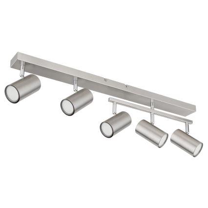 Globo - Точечный светильник 5xGU10/35W/230V матовый хром