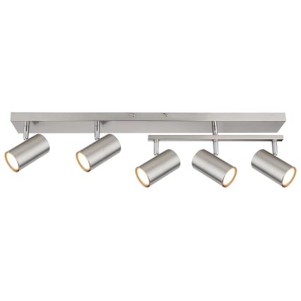 Globo - Точечный светильник 5xGU10/35W/230V матовый хром