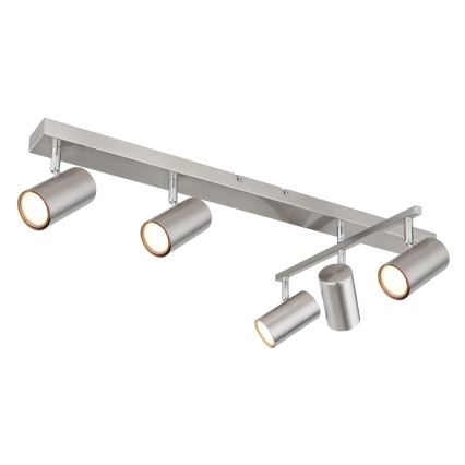 Globo - Точковий світильник 5xGU10/35W/230V матовий хром