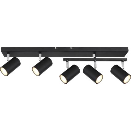 Globo - Точечный светильник 5xGU10/35W/230V черный