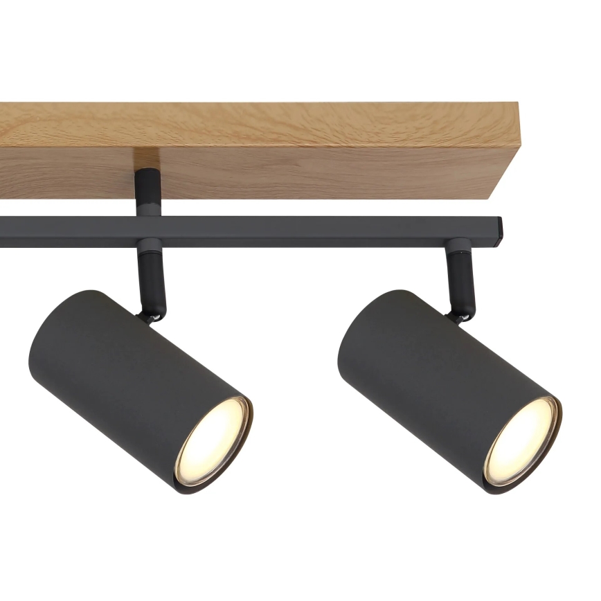 Globo - Точковий світильник 5xGU10/35W/230V коричневий/чорний