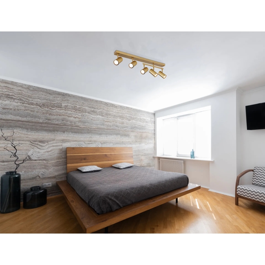 Globo - Точечный светильник 5xGU10/35W/230V золотистый