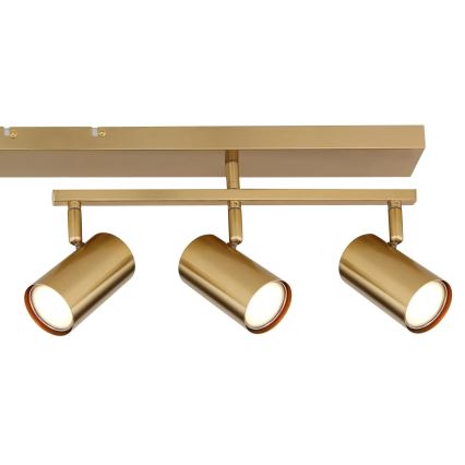 Globo - Точечный светильник 5xGU10/35W/230V золотистый