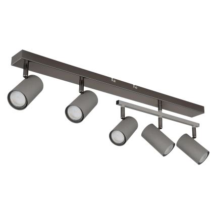 Globo - Точечный светильник 5xGU10/35W/230V серый