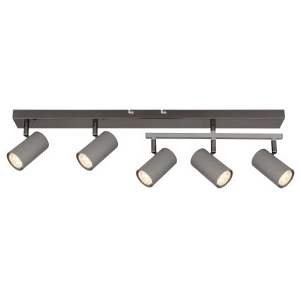 Globo - Точечный светильник 5xGU10/35W/230V серый