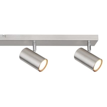 Globo - Точечный светильник 6xGU10/35W/230V матовый хром