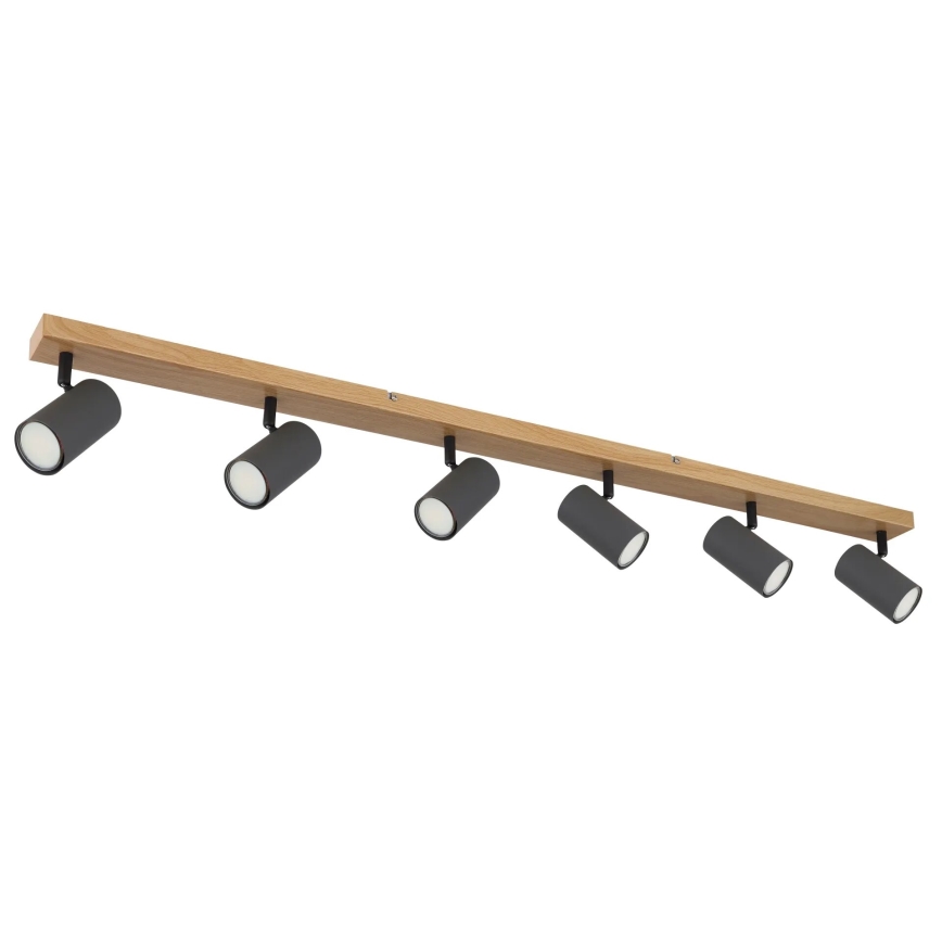 Globo - Точковий світильник 6xGU10/35W/230V коричневий/чорний