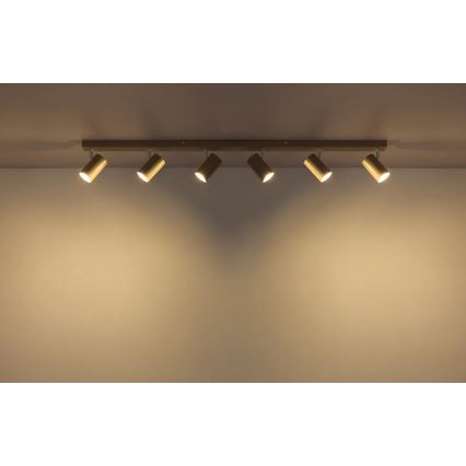 Globo - Точечный светильник 6xGU10/35W/230V бежевый